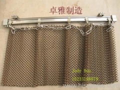 Weaved metal curtain mesh