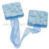 water blue curtain holder