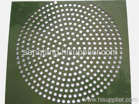 low carbon steel perforated metal mesh