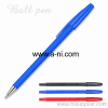 colored plastic stick ballpoint pen