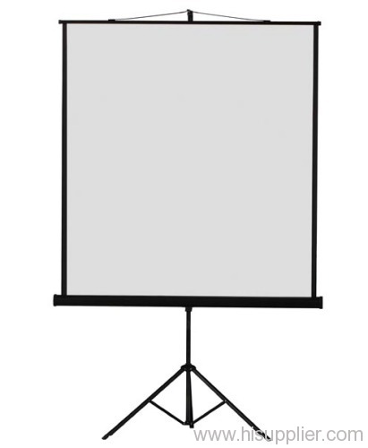 Portable tripod projection screen