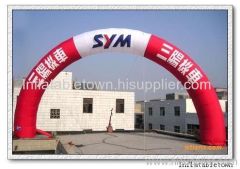 Inflatable advertising archway