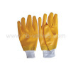 Yellow nitrile glove