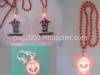 Flashing Necklace , LED Necklace Key Chain,light up pendant