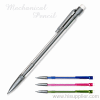 colored plastic push action Mechanical pencil