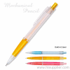 translucent colored plastic push action Mechanical pencil