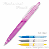 colored plastic push action Mechanical pencil