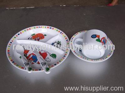 melamine children dinner set