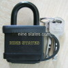 Square iron padlock with plastic (40mm)