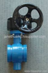 Grooved end butterfly valve