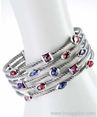 925 sterling silver bracelet bracelet designer jewelry blue confetti five row bracelet