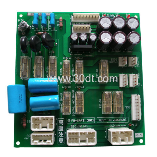 Yungtay Elevator Spare Parts FB-SAFS PCB Control Cabinet Fuse Power Board