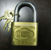 New cast iron padlock with imitate brass (70mm)