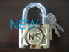 Cast iron padlock with golden colour (60mm)