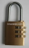 Brass combination padlock(25mm)