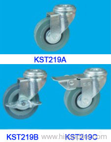 Grey caster wheels