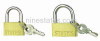 Package with color box brass padlock (60mm)
