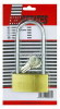 Single skin card of long shackle brass padlock (60mm)