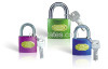 Pull iron padlock of clolr & pc key ( 75mm)