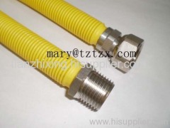 flexible metal gas hose for connector