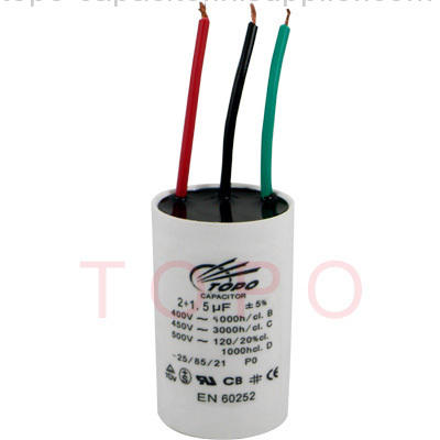 CBB60 3 wires motor run capacitores