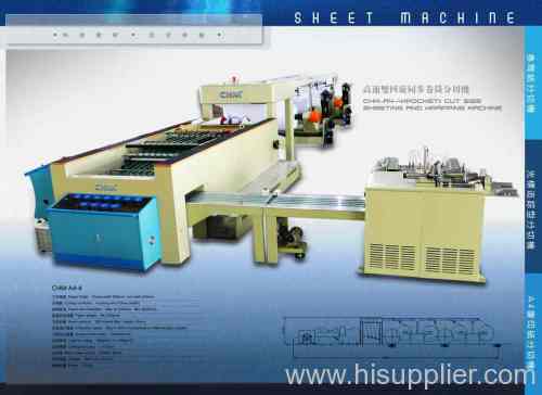 A4 sheeter with wrapping machine
