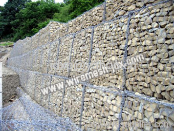 Galvanized Gabion Retaining Wall
