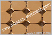 metal cloth decorative mesh golden color