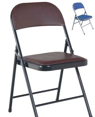 upholstery folding metal chair
