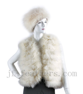 marabou feather shawl