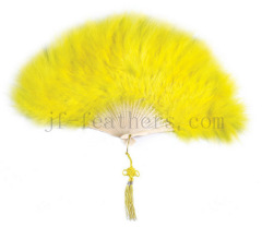 Marabou feather fan