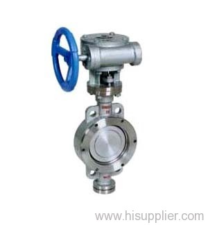 Hard Seated Butterfly Valve With Gear