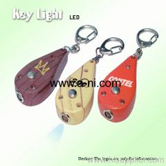colored plastic promotion and gift and LED Key Light chain