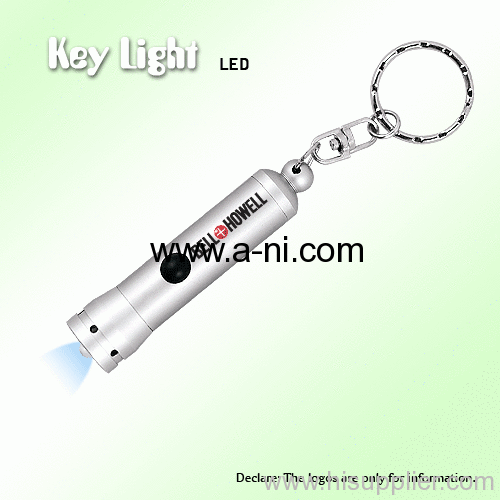silver plastic portable promotion and gift LED Key Light