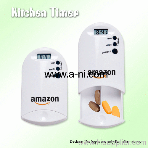 white plastic digital portable Countdown Kitchen Timer