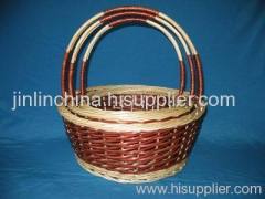 wicker flower basket