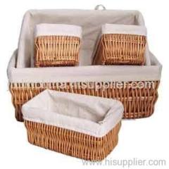 wicker storage baskets