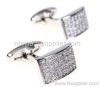 2011 Fashion 64 White Zircons Crystal Cuff-links