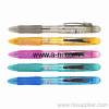 transparent colored plastic multifunction twistable ball pen and pencil