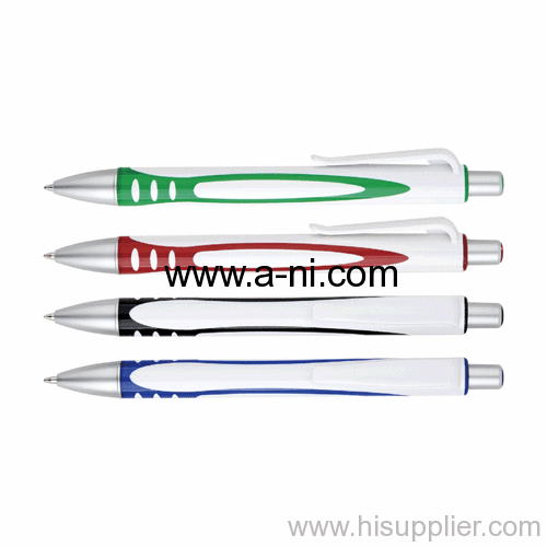 plastic bicolored click promotion Ball pen