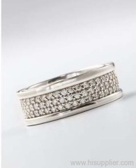 men's jewelry sterling silver ring daimond ring 925 silver studded jewelry