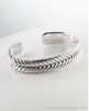 925 jewelry men's jewelry Chevron Cable Cuff