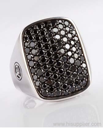 925 sterling silver jewelry men's jewelry black diamond albion ring 925 ...