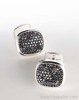 925 silver jewelry sterling silver cuff links black diamond pave cuff links 925 silver collection jewelry