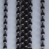 ball chain curtain gun metal black bead curtain