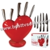 Heart Knife Block