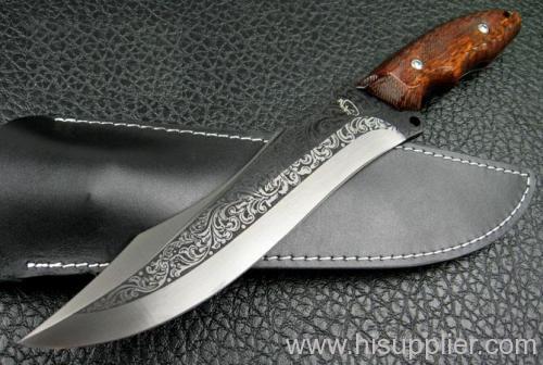 steel fixed blade knife