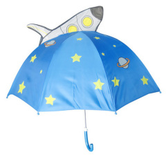 Cartoon Umbrella With Plane