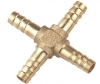 Cross type hose barb