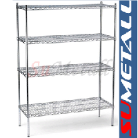 Wire shelving